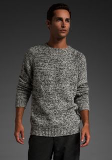 VINCE Crew Neck Sweater in Heather Silver  