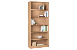 Maine Tall and Wide Extra Deep Bookcase   Beech Effect. from Homebase 