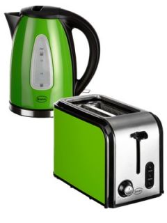 Swan Fastboil Kettle and 2 Slice Toaster Pack   Green  Very.co.uk