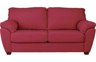 Milano Leather Sofa Bed   Red. from Homebase.co.uk 
