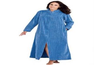 Plus Size Ribbed chenille robe by Only Necessities®  Plus Size Robes 
