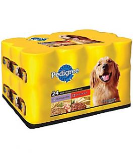 Pedigree® Meaty Ground Dinner Dog Food Variety Pack, Pack of 24 