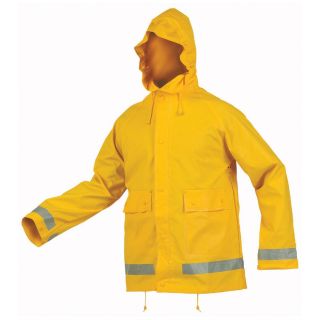 Storm Jacket With Reflective Tape, Yellow   311187, Rainwear 