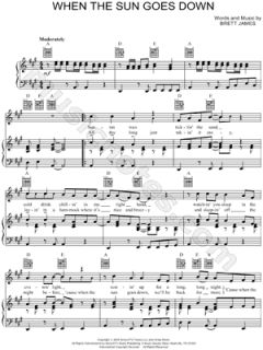 Kenny Chesney   When the Sun Goes Down Sheet Music   Download 