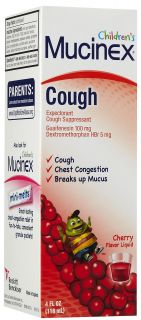 Mucinex Childrens Expectorant & Cough Suppressant, Cherry