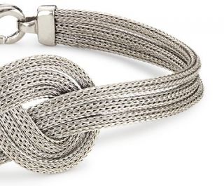 Infinity Knot Mesh Bracelet in Sterling Silver  Blue Nile