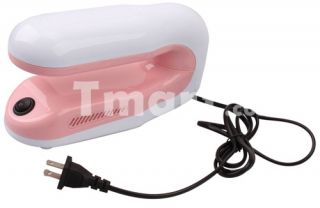 9W 365nm UV Gel Nail Curing Lamp Dryer Pink & White   Tmart