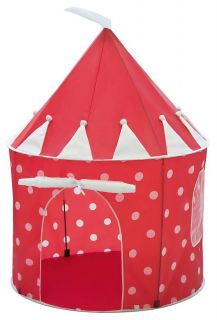 red and white spotty play tent for girls by mini u (kids accessories 