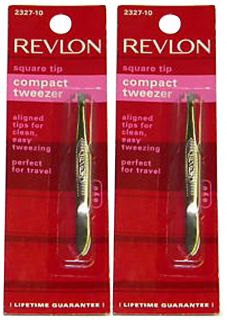 Revlon Beauty Tools Compact Tweezer with a Squared Tip   