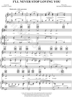 Nicholas Brodsky   Ill Never Stop Loving You Sheet Music   Download 