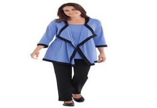 Plus Size Colorblocked pant set by Only Necessities®  Plus Size 