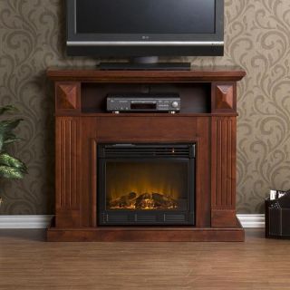 TV Stand & Media Console w/ Electric Fireplace at Brookstone—Buy Now 
