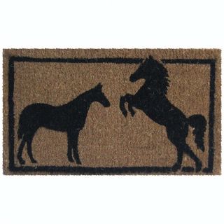 Horse Silhouette Coir Doormat at Brookstone