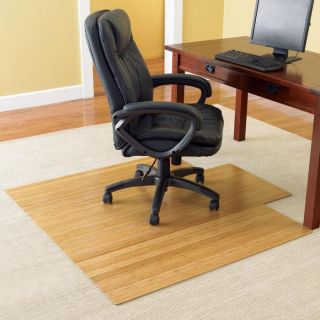 Bamboo Office Chair Mats at Brookstone—Buy Now!