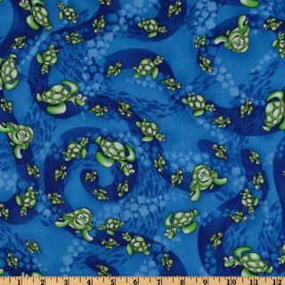 Turtles Green/Blue   Discount Designer Fabric   Fabric