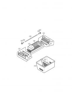 Model # LFX25960ST Lg Bottom mount refrigerator   Freezer parts (15 