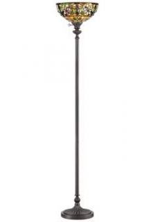 Quoizel Kami Tiffany Style Torchiere Floor Lamp
