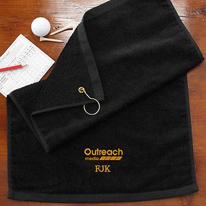 Personalized Corporate Logo Golf Towel   10471