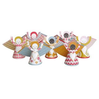 SING ANGEL ORNAMENTS  Press out angel greeting cards  UncommonGoods
