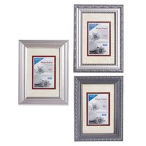 Bulk Embossed Antiqued Silver Plastic Photo Frames, 4x6 at DollarTree 