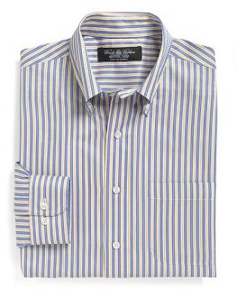 Country Club Slim Fit Alternating Stripe Sport Shirt   Brooks Brothers