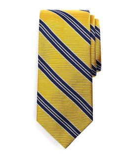 Twill Split Stripe Tie   Brooks Brothers