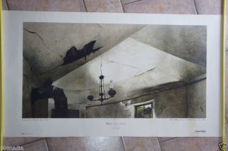 ANDREW WYETH MOTHER ARCHIES CHURCH PRINT SIGNED
