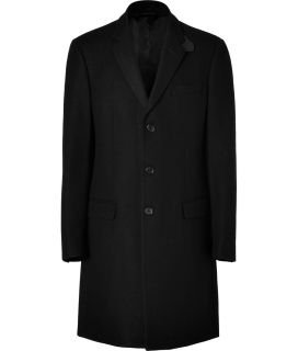 Michael Kors Black Wool Blend Coat  Herren  Mäntel  