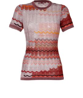 Missoni Saffron/Taupe Variegated Knit Pullover  Damen  Strick 