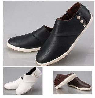 Fashion Mens Flats Ankle Boots Business Shoes Slip On Sneakers 