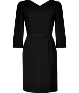 DKNY Black Wool Dress  Damen  Kleider  