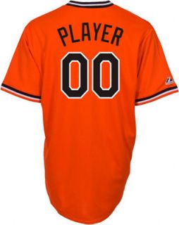 Baltimore Orioles Cooperstown Orange  Any Player  Replica Jersey 