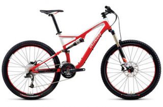 The Specialized Stumpjumper FSR Comp 2011 Mountain Bike with 140mm of 