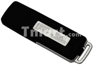 4GB Keychains Digital Voice Recorder USB Flash Drive UR 08 Black 