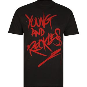 YOUNG & RECKLESS Graffiti Mens T Shirt 160812100 