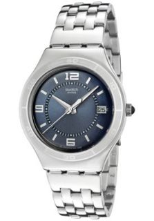 Swatch YGS452G Watches,Mens Irony Grey Blue Dial Stainless Steel 