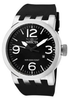 Invicta 0851 Watches,Mens Force Black Dial Black Polyurethane, Mens 