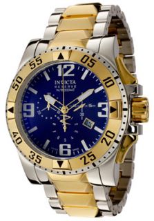 Invicta 0206 Watches,Mens Reserve Chronograph Blue Dial Two Tone 