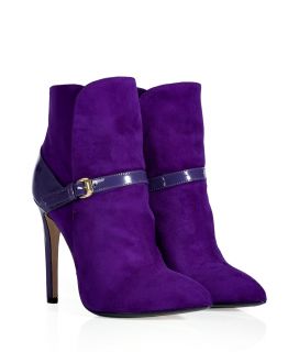 Emilio Pucci Violet Patent/Suede Ankle Boots  Damen  Schuhe 
