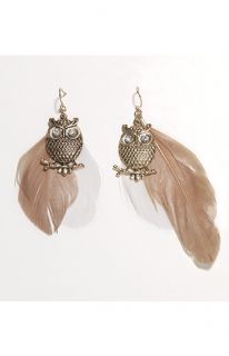 With Love From CA Owl Feather Earrings at PacSun