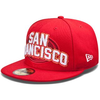 Mens New Era San Francisco 49ers Draft 59FIFTY® Structured Fitted 