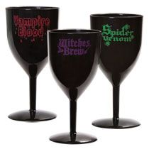 Bulk Plastic Halloween Wine Glasses, 14 oz. at DollarTree