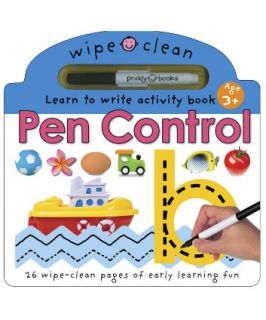 Pen Control Wipe Clean Learning Book   childrens books   Mothercare