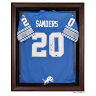 Jersey Display Cases Mounted Memories Detroit Lions Brown Framed Logo 