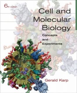   Biology Concepts and Experiments by Gerald Karp 2009, Hardcover