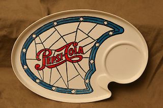 Vintage Plastic PEPSI COLA Advertising Snack Tray #5418 PLASTICS INC 