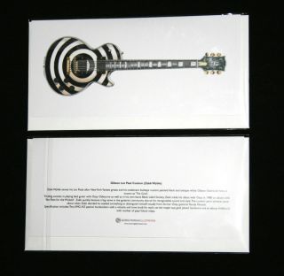 Gibson Les Paul guitar, (Zakk Wylde   Bullseye) Greeting Card, DL size