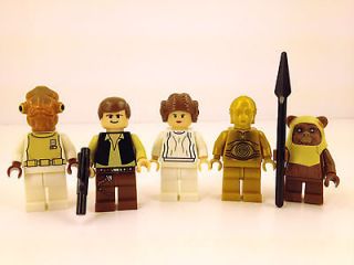LEGO Star Wars Han Solo Princess Leia Paploo Admiral C3PO 5 Figures 
