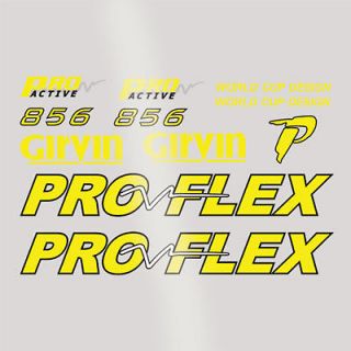 Pro Flex 856 Girvin Bike Frame Decal Sticker Kit ****