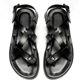   10 NEW Leather Casual Thong Flip Flops men gladiator sandals shoes